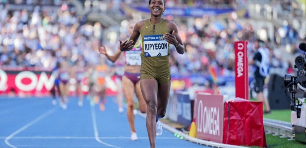 Kipyegon Shatters Her Own 1500m World Record at Paris Diamond League