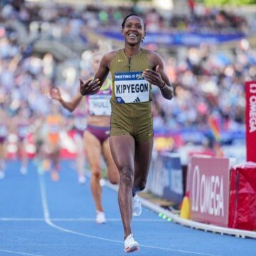 Kipyegon Shatters Her Own 1500m World Record at Paris Diamond League