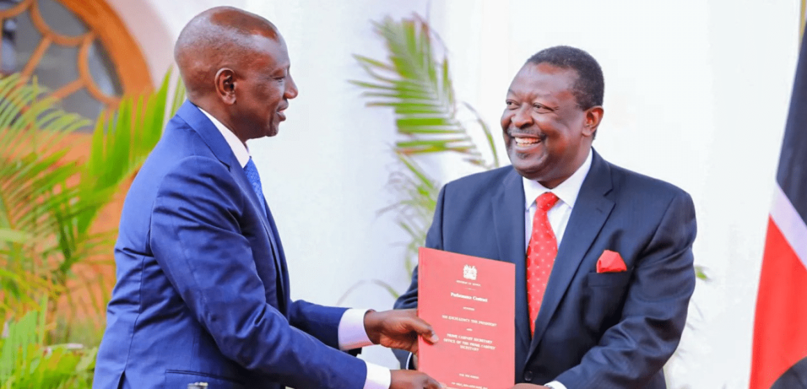 Ruto Appoints Mudavadi as Acting CS in All Ministries