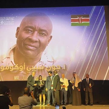 Kenyan Cultural Icon John Sibi-Okumu Honored with Lifetime Achievement Award in Egypt 