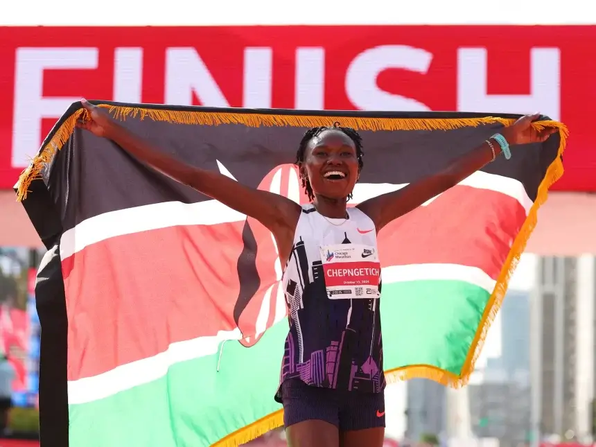 Kenya’s Chepngetich Sets New Marathon Record