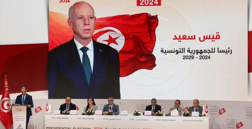 Tunisia’s President Re-elected with 90% of Vote in Controversial Election 