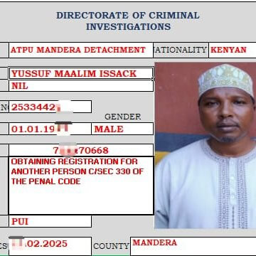 Mandera Chief Accused of Helping Al-Shabaab Suspects Get Kenyan IDs